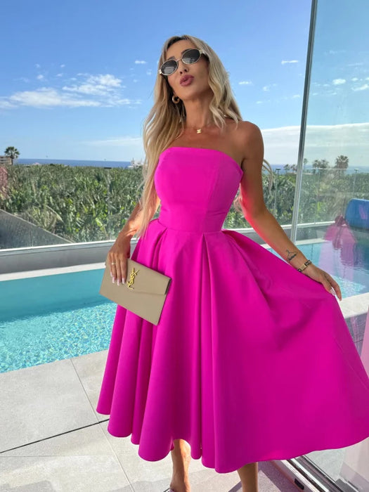 Women's Elegant Retro Dopamine Dress - Magellan Fashion Shop
