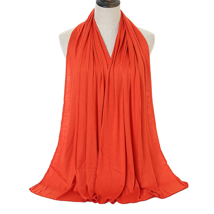 Solid Color Cotton Warm Shawl