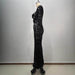 Women's Fashionable Sequins Long Sheath Dress - Magellan Fashion Shop