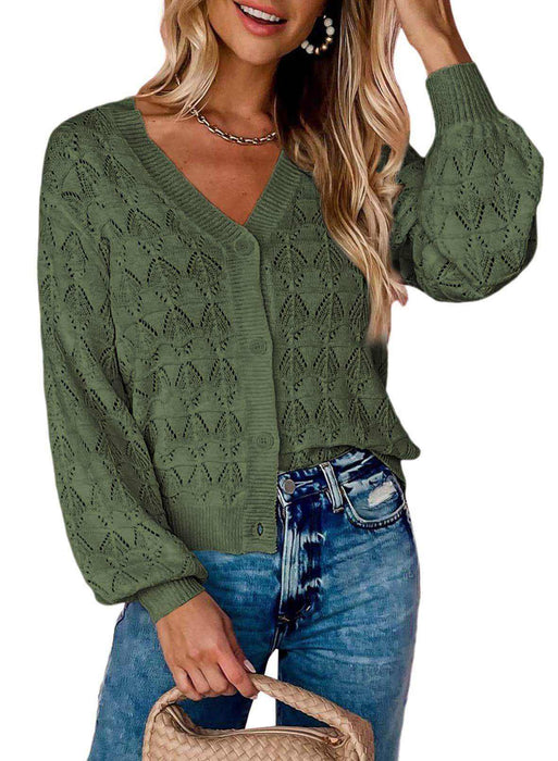Fashion Short Cardigan Knitted Sweaters Women Autumn And Winter - Magellan Fashion Shop