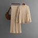 Mock Neck Sweater Twist Suit Female Fashionable Knitted - Magellan Fashion Shop