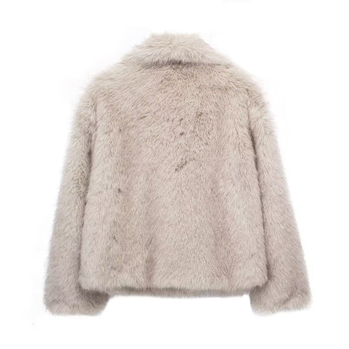 Winter Plush Coat  Warm Thicken Fluffy