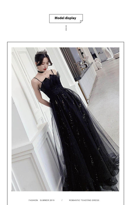 Black Evening Dress Temperamental Minority High-end - Magellan Fashion Shop