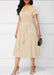 Independent Station Fashion Elegant Asymmetry Large Skirt V-neck Dress Party Evening Dress - Magellan Fashion Shop