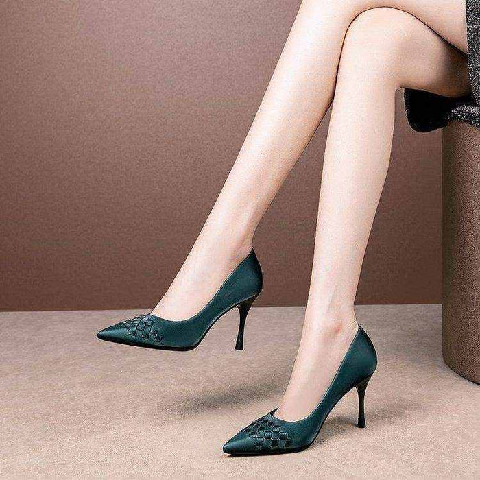 Pointed Shallow Mouth Single Shoes Women Stiletto Fashion Shoes Women - Magellan Fashion Shop