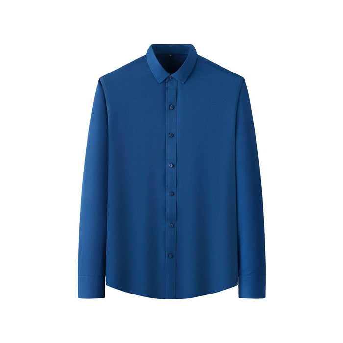 Plus Size Full Elastic Force Shirt Men's Long Sleeve - Magellan Fashion Shop