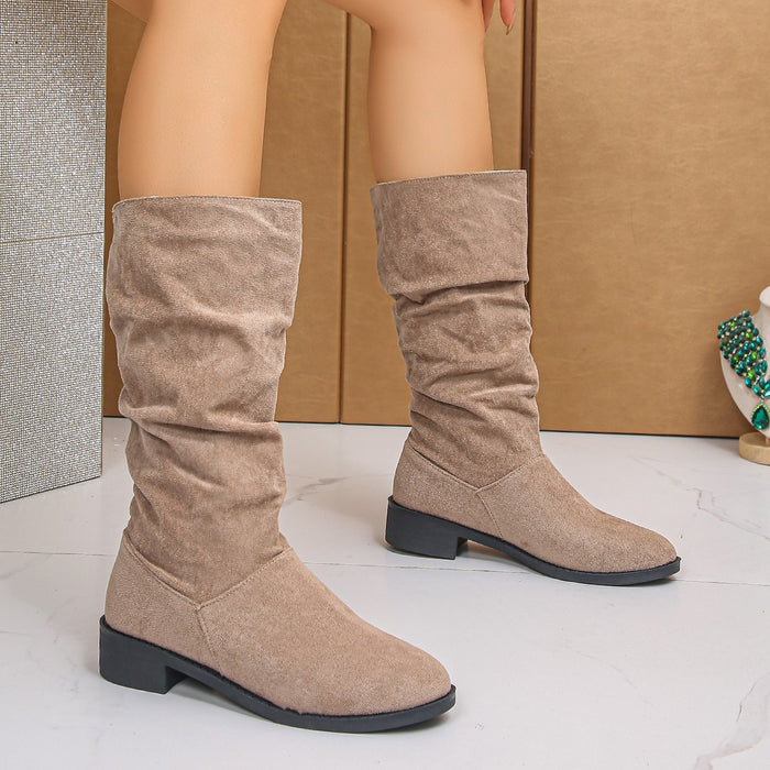 Women's suede boots plus size
