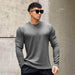 Fashion Men's Round Neck Pullover Long Sleeve Bottoming Shirt - Magellan Fashion Shop