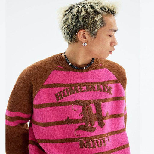 American Plush Striped Tattered Sweaters Cut Men And Women - Magellan Fashion Shop