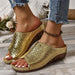 Fashion Crocodile-pattern Wedges Sandals - Magellan Fashion Shop