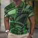 Fashion Men'S Polo Shirts 3d Splicing Plaid Printing Art Men - Magellan Fashion Shop