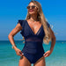 Fashion Ruffled Sleeve One-piece Swimsuit - Magellan Fashion Shop