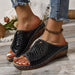 Fashion Crocodile-pattern Wedges Sandals - Magellan Fashion Shop