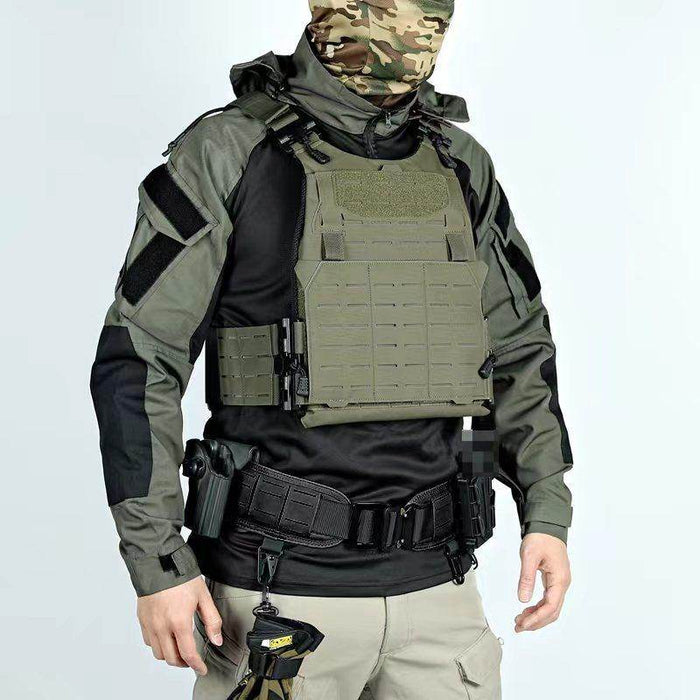 Black And Gray Industrial Attack SP2 Tactical Top Battle Suit - Magellan Fashion Shop