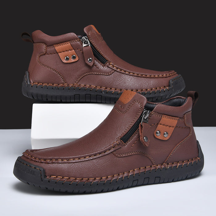 Slip-on Men's Short Boots Fashion