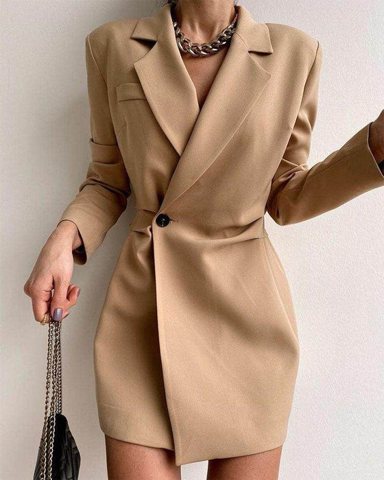 Long Sleeve Lapel SDressuit - Magellan Fashion Shop
