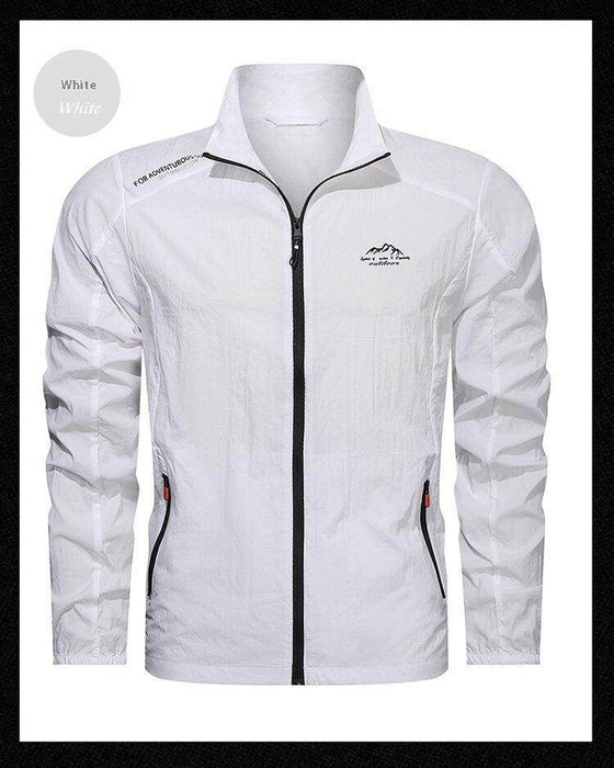Men's Ultra-thin Stand Collar Sun-protective Clothing Quick-drying Breathable Sports Jacket - Magellan Fashion Shop