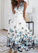 Women's Sleeveless Dress Exquisite Floral Print - Magellan Fashion Shop