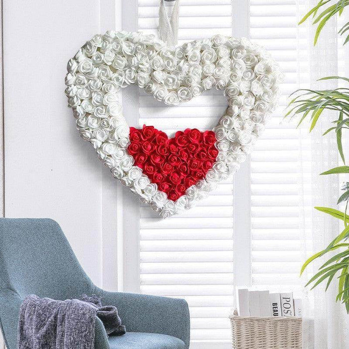 Valentine's Day Double Love Garland Holiday Atmosphere Dress Up Ornaments - Magellan Fashion Shop