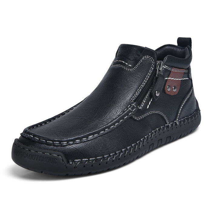 Slip-on Men's Short Boots Fashion
