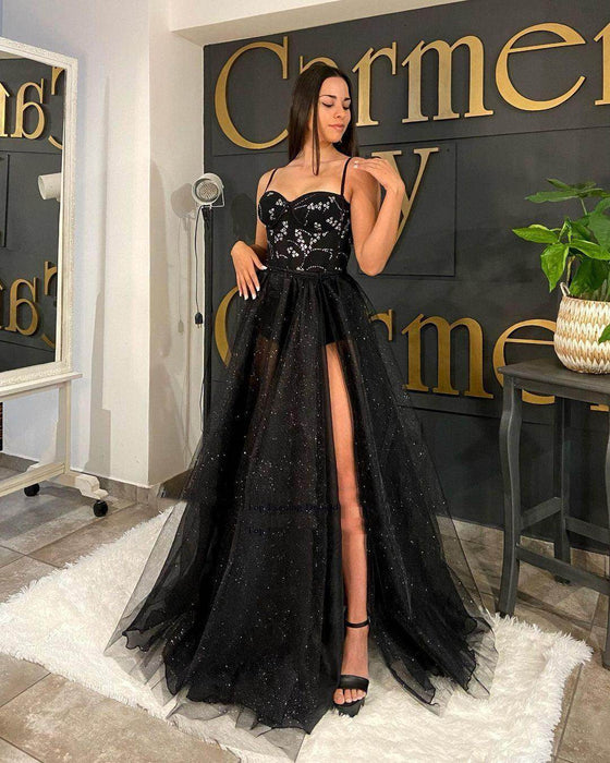 Show Elegant Black Slimming Evening Party Dress - Magellan Fashion Shop