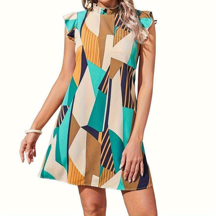 Printed Fungus Printing Dress Women - Magellan Fashion Shop