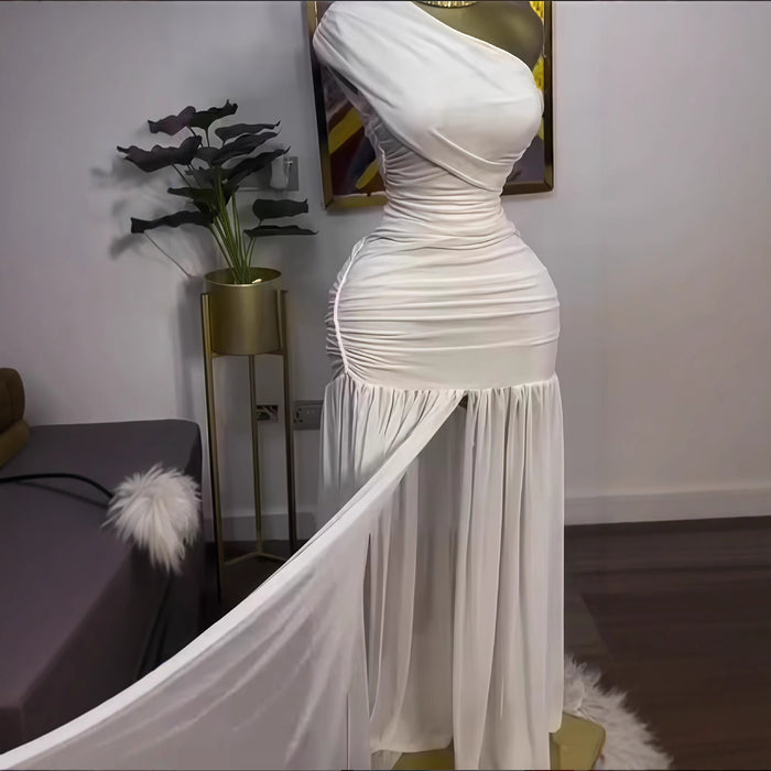 Women's Fashion  Slim Fit Split Long Dress