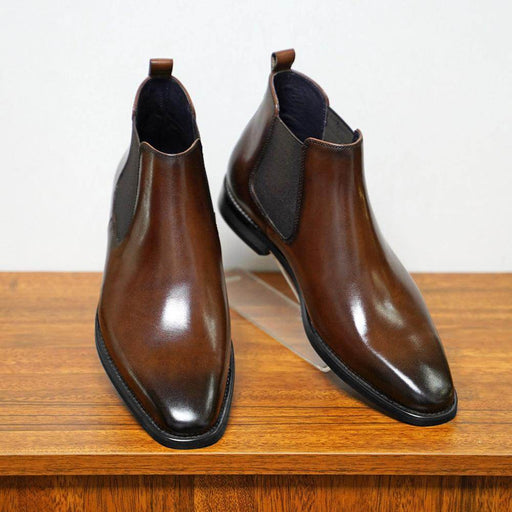 Chelsea Men's Sleeve Vintage Handmade Leather Boots - Magellan Fashion Shop