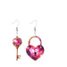 Romantic Key Heart Lock Acrylic Types A And B Earrings - Magellan Fashion Shop