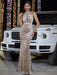 Fashion Velvet Halter Sheath Hollow-out Banquet Evening Dress - Magellan Fashion Shop