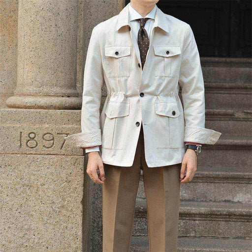 Vintage Lapel Hunting Jacket Jacket For Men - Magellan Fashion Shop