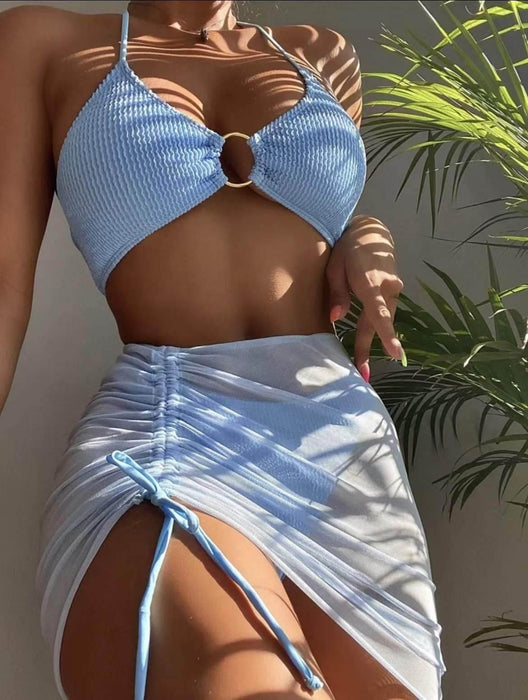 3pcs Halter Bikini Summer Fashion Beach Swimsuit For Women - Magellan Fashion Shop