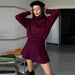Women's All-matching Sweater Short Skirt Two-piece Suit - Magellan Fashion Shop