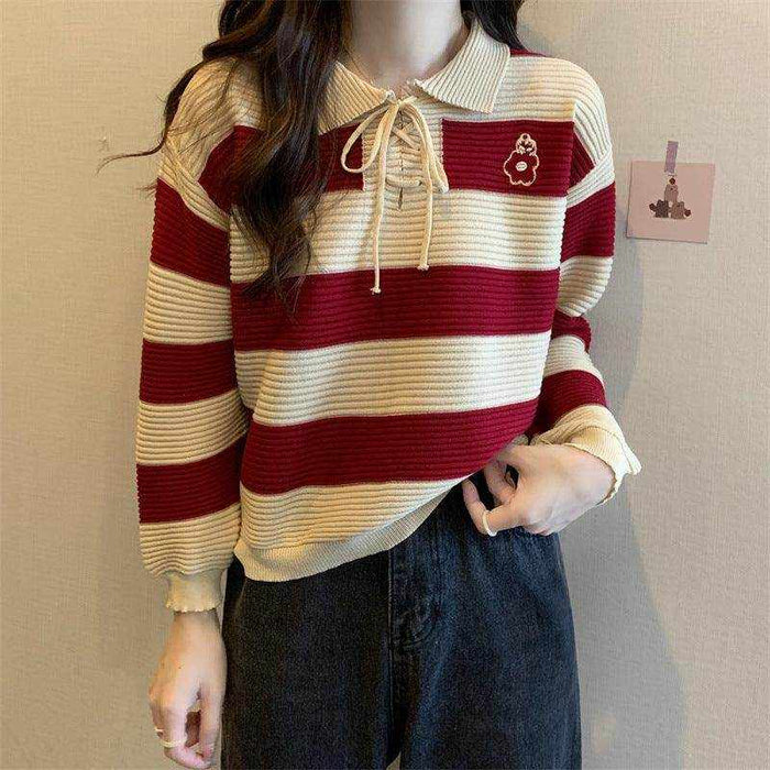 Autumn New Fashion Striped Clothes for Women – Trendy, Comfortable, and Versatile Wardrobe Essential - Magellan Fashion Shop