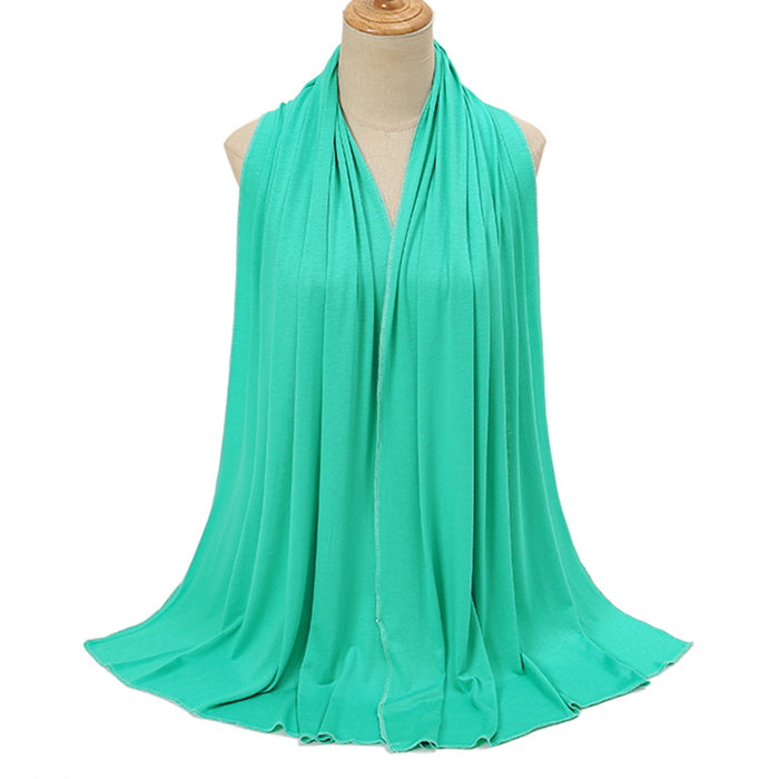 Solid Color Cotton Warm Shawl