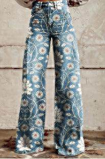 European And American Plus Size Women's Denim Casual Pants - Magellan Fashion Shop