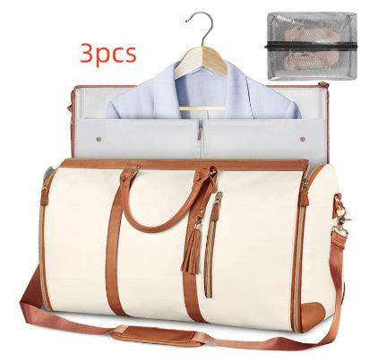 Large Capacity Travel Duffle Bag Women's Handbag Folding Suit Bag Waterproof Clothes Totes - Magellan Fashion Shop