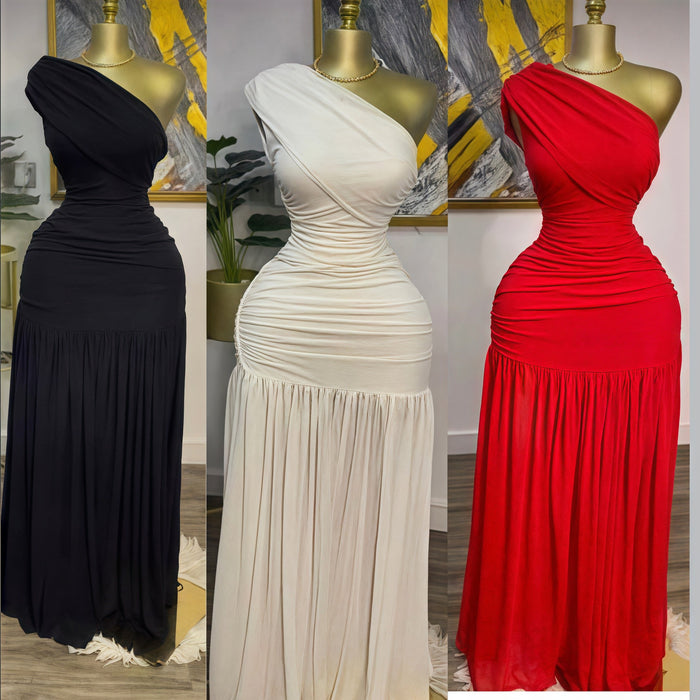 Women's Fashion  Slim Fit Split Long Dress