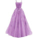 Camisole Ball Gown Long Tulle Lace Party Evening Gown - Magellan Fashion Shop