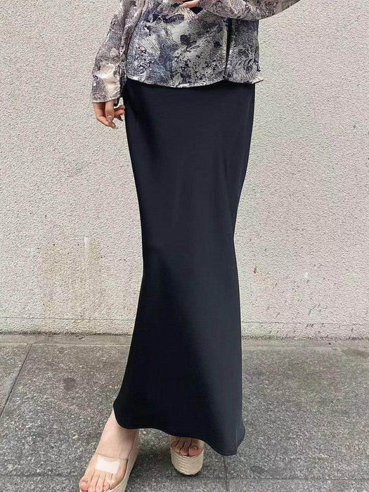 Satin Temperament Skirt - Magellan Fashion Shop