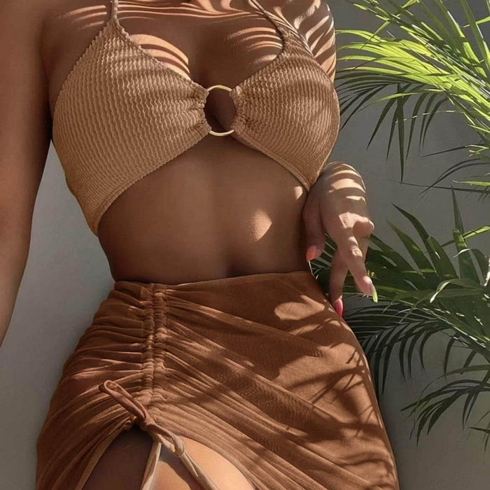 3pcs Halter Bikini Summer Fashion Beach Swimsuit For Women - Magellan Fashion Shop