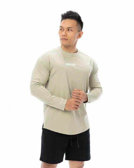 Men's fashion sports fitness long sleeve T-shirt in various colors and sizes