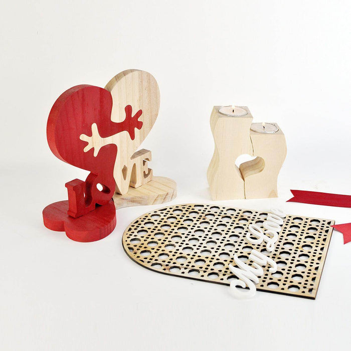 Heart-shaped Wooden Decoration Valentine's Day Gift - Magellan Fashion Shop