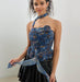 Three-dimensional Flower Tube Top Ruffled Vest - Magellan Fashion Shop