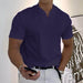 Summer Short Sleeve Shirt Men Fitness Plus Size Sports T-Shirt Elastic Cotton Pocket - Magellan Fashion Shop