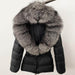 Short Women's Thickened Slim Fit Waist-tight Fur Down Jacket - Magellan Fashion Shop