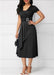 Independent Station Fashion Elegant Asymmetry Large Skirt V-neck Dress Party Evening Dress - Magellan Fashion Shop