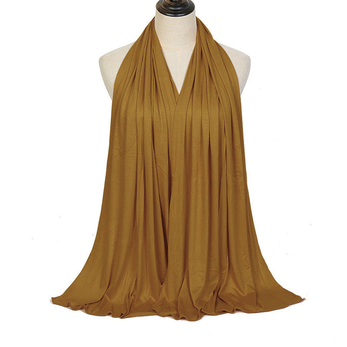 Solid Color Cotton Warm Shawl