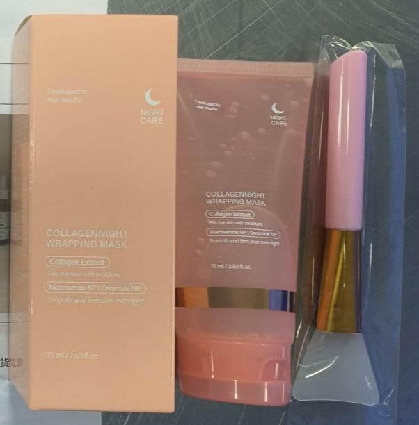 Face Night Mask Collagen Wrapping Mask Natural Ingredients Firming Elasticity & Hydration Anti-wrinkle - Magellan Fashion Shop