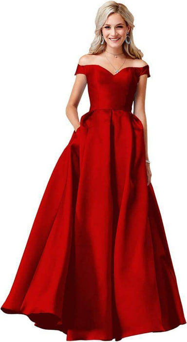 Off-the-shoulder Ball Gown Long - Magellan Fashion Shop